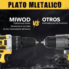 Taladro Atornillador De Impacto Inalámbrico 21v 2 Batería FUTUREM FM-000111 Amarillo - Amarillo - Ver 9