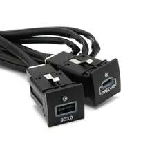 Cargador USB QC3.0 + PD para VW Jetta MK6 2010-2014 y Golf GTI R-Line 2006-2013 MK5 - como en la foto - Ver 6