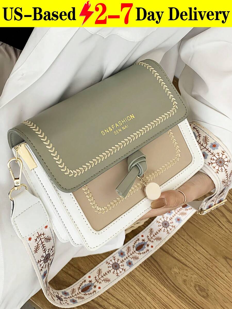 New Stylish Simple Plaid Patchwork Handbag Tote Shoulder Crossbody Bag For Women,Fall Winter Crossbody Bag Small Vintage Plaid Pattern Purse With Top Handle & Adjustable Strap, Mini Phone Bag For Essentials, Black And Brown Tartan Handbag,[US Local Warehouse] Secret Santa Gifts For Women,Travel Essentials,School Supplies,The Best Gift Choice, Birthday Gift, Valentine's Day - 彩色 - 查看 1
