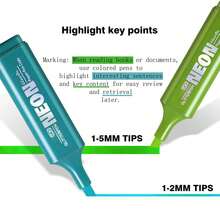 Bộ bút dạ quang lấp lánh rực rỡ - 4/6/8 màu đầu vát | Công thức mực trơn tru & khô nhanh | Lý tưởng cho việc viết nhật ký, vẽ nguệch ngoạc, lập kế hoạch, học tập & văn phòng - Bút nhũ neon - Xem 5