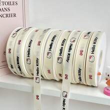 SANRIO 1pc New Hello Kitty Ribbon Cake Flower Tie Gift Handmade DIY Bow Kitty Cat Ribbon - Multicolor - View 5