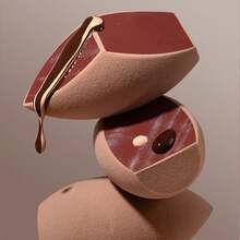 1个高品质不对称美妆蛋，多功能美妆蛋，多形状非乳胶美妆工具，多功能美妆蛋，化妆品，价格实惠，房间装饰，梳妆台，化妆配件，粉扑，美妆蛋，散粉扑，美妆海绵，圣诞礼物，化妆品，化妆工具，价格实惠，礼物，送给她的礼物 - 彩色 - 查看 1