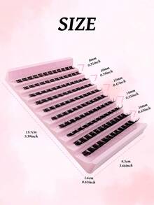 120片自然轻盈D型卷翘蓬松假睫毛，DIY家用睫毛嫁接，浓密柔软，适合日常佩戴 - D - 查看 7