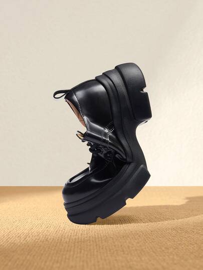 CAMEL CROWN Women's Autumn And Winter Fashionable And Versatile Height-Increasing Deep-Mouth Shoes Casual Shoes