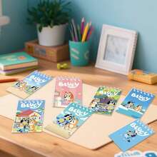 5pcs/10pcs Bluey Anime Portable Notepad Mini Notebook Set Figure Portable Notebook Cartoon Children Notebook,Very Suitable For Festivals, Fans, Schools, And Gift Giving(Random Style) - Multicolor - View 4