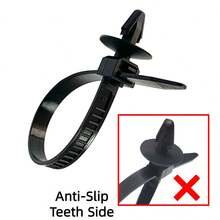 YONGRUN 10/20/50/100PCS Nylon Zip Tie Push In Wire Harness Zip Tie Fixing Clip Self-Locking Nylon Zip Tie Automotive Cable Management Fastening Zip Tie Automotive Accessories - A - View 6