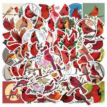 56pcs Cardinal Stickers Rustic Aesthetic For Journal, Phone Case, Tablet, Water Bottle, Helmet, Bike, Luggage, Waterproof Decals - Multicolor - View 9
