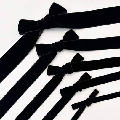 2 Yards Double-Layer Velvet Thickened Satin Ribbon, Solid Color Bow Brooch Ribbon - Wedding Bouquet Decor Ribbon, Available In Black/Red Color, 1cm/1.5cm/2cm/2.5cm/4cm Width, Suitable For Handmade Bouquets, Gift Packaging, Party Decoration, Floral Design, Gift Ribbon, Smooth Texture, Event Decor, Floral Ribbon, Wedding, Valentine's Day/Carnival Gifts, Gift Packaging Ribbon, Handmade Hair Accessory Ribbon, Bow Ribbon, Elegant Ribbon, Party Favor Ribbon, Decorative Ribbon