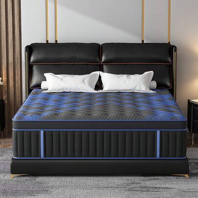 Duchessz 9/12 Inch Twin Full Queen King Mattress, Hybrid Memory Foam Bed Mattress In A Box, Pressure Relief, Pocket Springs For Motion Isolation Medium Firm Support