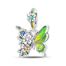 1 Piece Spring Series - Flower, Bird, Butterfly Pendant Suitable For 3mm Original Bracelet, Necklace, DIY Bead Making, Women's Daily Gift, Birthday Party, Festival Gift - Multicolor - View 18
