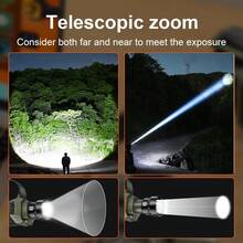2026 Powerful Rechargeable LED Headlamp, Super Bright 30W Long Range Headlight For Camping, Hunting - Star - View 11