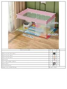 Modular Pet Fence, Large Space Plastic Cage, Escape-Proof Design, Suitable For Puppies, Kittens, Guinea Pigs, Ferrets, Rabbits And Other Small Pets - Assembled Version - View 15