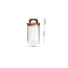 1pc Glass Airtight Canister, Tea Leaf, Coffee Bean, Loose Tea, Dried Fruit Storage Jar, Display Container - View 9