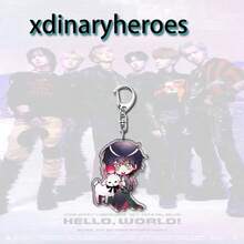 Xdinaryheroes Stylish Anime Peripheral Keychain, Student Backpack Decor Acrylic Pendant Gift - Multicolor - View 12