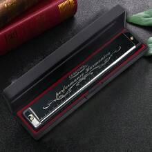 SELINER-24 Hole Chromatic Harmonica For Beginners, Student Starter Instrument, C Key Harmonica, Holiday Gift - Black - View 7