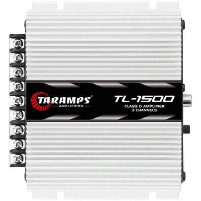 Módulo Amplificador Taramps TL 1500 Classe D 3 Canais 390W RMS Full Range