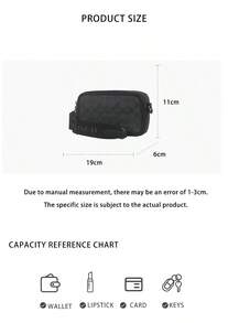 Coach Wyatt Printed Men's Single Shoulder Crossbody Bag CW365QBMI5 - 炭黑CW365QBMI5 - 查看 9