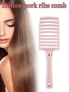 3/2/1pc A Special High-Crown Hairbrush Designed For Braiding Long Hair With Hollowed-Out Sections. It Is An Amazing Hair Styling Tool That Creates A Fluffy Hairstyle. The Brush Features Hollowed-Out Large Curved Sections. Hair Tool Kit - Multicolor - View 1