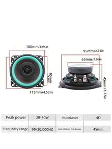 6-Inch Universal Car Hi-Fi Coaxial Stereo Speaker, 500W Car Door Audio Music Full-Range Speaker - Coaxial Horn - View 10