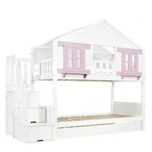 Bed Bases & Foundations - White+Pink - View 11