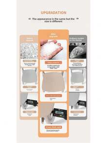 Silla de Comedor Moderna con Respaldo Cuadrado apilable de plástico de Alta Calidad, Modernas sillas de Comedor apilables de plástico Moldeado (Naranja) - Gris - Ver 7