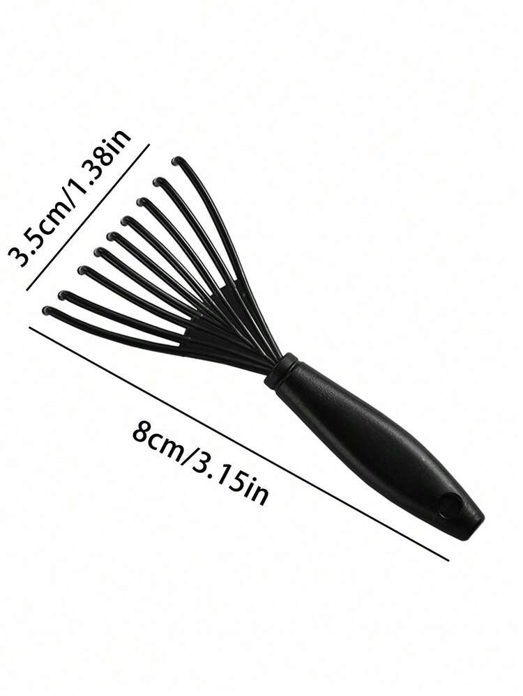 4pcs Men's Oily Hair & Beard Brush Set, Long Handle Beard Cleaning Brush, Oily Comb And Hair Brush, Solid Color, Straight Hair Brush, Men's Beard Trimming Styling Comb, Leopard Print Comb, Hair Brush/Comb, Back To School, Mini Hair Brush, Curly Hair Brush, Barber, Barber Accessories, Barber Equipment, Travel Essentials, Travel - Multicolor - View 12
