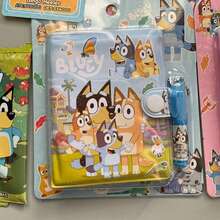 1pc Bluey Anime Portable Notepad Mini Notebook Set Figure Portable Notebook With Pen Cartoon Children Notebook,Very Suitable For Festivals, Fans, Schools, And Gift Giving(Random Style) - Multicolor - View 1