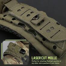 Det nya axelremsskyddet med mjukt nät är utformat för att minska axelbördan. Axeldynan gör att du kan slappna av och vara mjukare under vandring, uppgifter eller andra långvariga viktbärande aktiviteter. - militärgrön - Visa 6