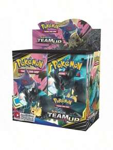 pokemon Bộ bài Pokémon TCG Booster Pack, phiên bản tiếng Anh, 1 hộp 360 lá, 1 gói 10 lá bài, dòng Sun & Moon, bộ mở rộng bài, bộ sưu tập bài, bài hiếm, đấu bài, trò chơi trên bàn, quà tặng ngày lễ, quà tặng tiệc tùng, quà Giáng sinh, quà tặng cho bạn cùng lớp - Nhiều màu - Xem 1