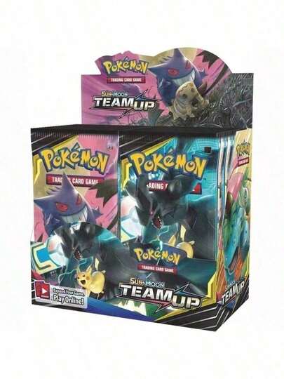 pokemon Pokémon TCG Booster Pack, English Version, 1 Box Of 360pcs, 1 Pack Of 10 Cards, Sun & Moon Series, Card Expansion Pack, Card Collection, Rare Cards, Card Battle, Tabletop Game, Holiday Gift, Party Favor, Christmas Gift, Gift For Classmates