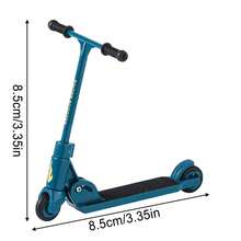 patinete de dedo de simulación, BMX de 2 ruedas con freno, juguetes educativos, colección de patinetas de dedo, regalos para niños y niñas SQIL - Blanco - Ver 8