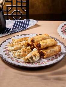 100张装，食品垫纸，适用于油炸、烧烤、小吃等，吸油，可用于餐盘、蛋糕、披萨等，防油，花边底纸，圆形蕾丝纸。 - 彩色 - 查看 3