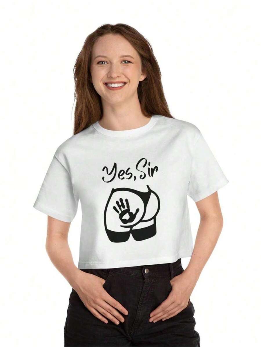 Yes Sir DD Naughtuiss Kinky FetiS1H Uni T-S1HirtMade From D220g Essential 100% Cotton T-Shirt - UniS-Ex For All OcC-AsionsSuitable For All People, Whether WoM-En Or M-Enhigh-Quality Durable Fabric Suitable For All Seans,Ft To The Touch But Built To LastBreathabletops WoM.En Fall OutfiT.S For WoM.En VaC.Ation OutfiT.S WoM.En Costume - White - View 1