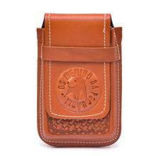 Capa Celular Universal Prende no Cinto Bainha Country - Caramelo - Visão 25