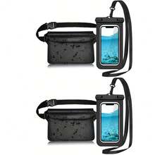 2 件套防水袋 + 手机壳，防水袋干燥袋，适用于漂流、海滩、游泳、划船、皮划艇、徒步旅行，保护手机、相机、现金、MP3、护照、文件免受水、沙子、雪、灰尘的侵害防水手机壳 - 彩色 - 查看 16