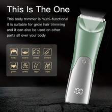 Women's Electric Shaver, Stainless Steel Blade, Multi-Purpose Aluminum Foil Shaver, With Type-C USB Charging, Used For Face, Armpit, Arm, Bikini Line, Leg And Whole Body Hair Removal Battery Capacity 500mAh - Green - View 9