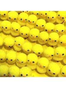 12/6 món đồ trang trí gà con màu vàng cho lễ Phục sinh, gà con bông gòn vàng mềm mại trang trí lễ Phục sinh, gà con trang trí nhà cửa, sân vườn mùa xuân cho lễ Phục sinh. - Nhiều kiểu dáng - Xem 2