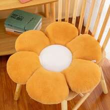 1pc Floral Cushion Plush Doll Bed Decor Office Chair Pad 6-Petal Daisy Throw Pillow Home Decoration Chair Cushion Office Lumbar Pillow Floor Mat Festival Gift - Multicolor - View 19