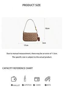 Bolso de mano Coach Plaza con estampado para mujer, de un solo hombro, CCD38B4N4 - CCD38B4N4 de color amarillo parduzco - Ver 7