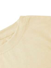 Áo thun nữ cỡ lớn cổ tròn tay ngắn mùa hè, in họa tiết sinh vật biển, thích hợp mặc hàng ngày, đi chơi, lễ hội, đi biển, dự tiệc, đi học, lễ hội âm nhạc, kỳ nghỉ, đi làm. - Màu be - Xem 4