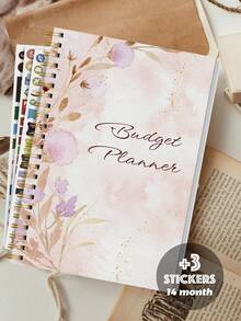 BUBU 1pc Monthly Budget Planner - Undated Monthly Budget Notebook With Expense Tracker, Bill Organizer And Financial Planning, Help You Take Control Of Your Finances - Pink - View 4