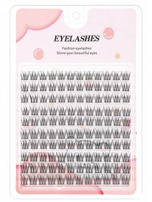 120pcs Reusable 3D Natural Look False Eyelashes, Segment Design For Easy Application, Suitable For Daily Wear, Weddings, Dates, Parties, Music Festivals - C - View 5