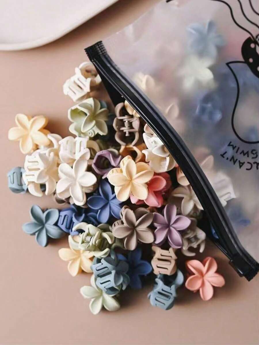 30 piezas/paquete Pinzas para el cabello con diseño de garra de pollo de colores, colores aleatorios, mini pinzas para el cabello para mujeres, lindas y elegantes, agarre fuerte, perfectas para coletas y peinados recogidos, accesorios para el cabello, pinzas de moda, sujetadores de cabello para mujeres