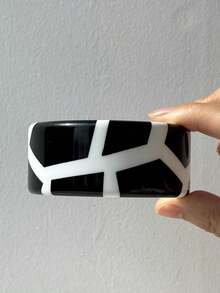 黑白波尔卡圆点星星撞色手链，Y2K 极简主义千禧风格珠宝，时尚休闲女士配饰 - 彩色 - 查看 20