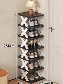 50/10/2/1 Pcs Adjustable Shoe Rack - Plastic Multi-Tier Shoe Shelf With Clear Plastic Shelves, Space-Saving Home Entryway, Closet And Bedroom Design, Easy Assembly, No Tools Required, Shoe Storage Organizer, Compact Shoe Rack, Sturdy - Multicolor - View 16