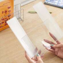 1pc A6/A7 Book Cover, ID/Planner Notebook Protective Case, Dirt-Resistant/Scratch-Proof, Transparent Clear Minimalist Style - Single Piece - View 2