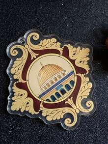 1Pc 2D Islamic Muslim Car Decorations, Rearview Mirror Decorations, Spiritual Car Interior Accessories, Perfect Choice For Eid Al Fitr, Valentine's Day Gifts, And Gifts For Friends - Multicolor - View 5