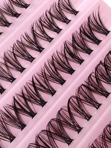 200 Pcs Cluster Individual Eyelashes 8mm-16mm D Curl 30D Natural Look Lashes Extension DIY Makeup Tool Natural & Dramatic Look Lash Clusters, Eyelash Clusters, Individual Eyelashes, Lashes, Fake Lashes - D - View 3