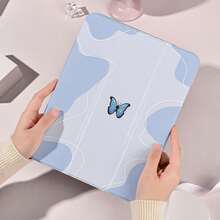 1个带笔槽的多角度磁吸支架保护套，支持自动休眠/唤醒功能，适用于Pro/Air/三星Galaxy A9/S9/S7/S10+/小米Pad 5/6/7等平板电脑。 - 彩色 - 查看 1