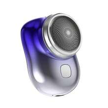Portable Waterproof Mini Electric Shaver TYPE-C Pocket Beard Trimmer - 紫色的 - 查看 10